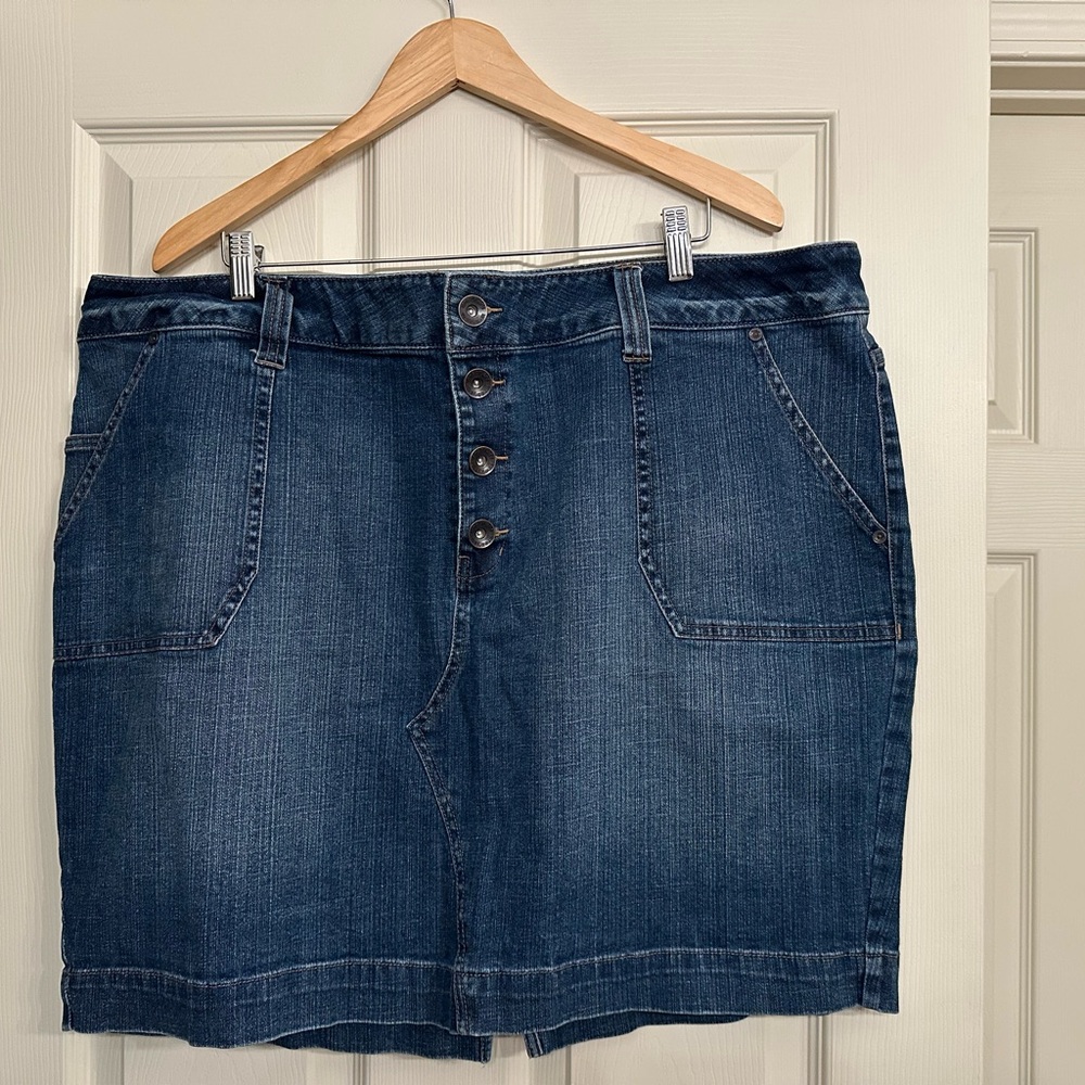 Lane Bryant Denim Mini Skirt - Blue